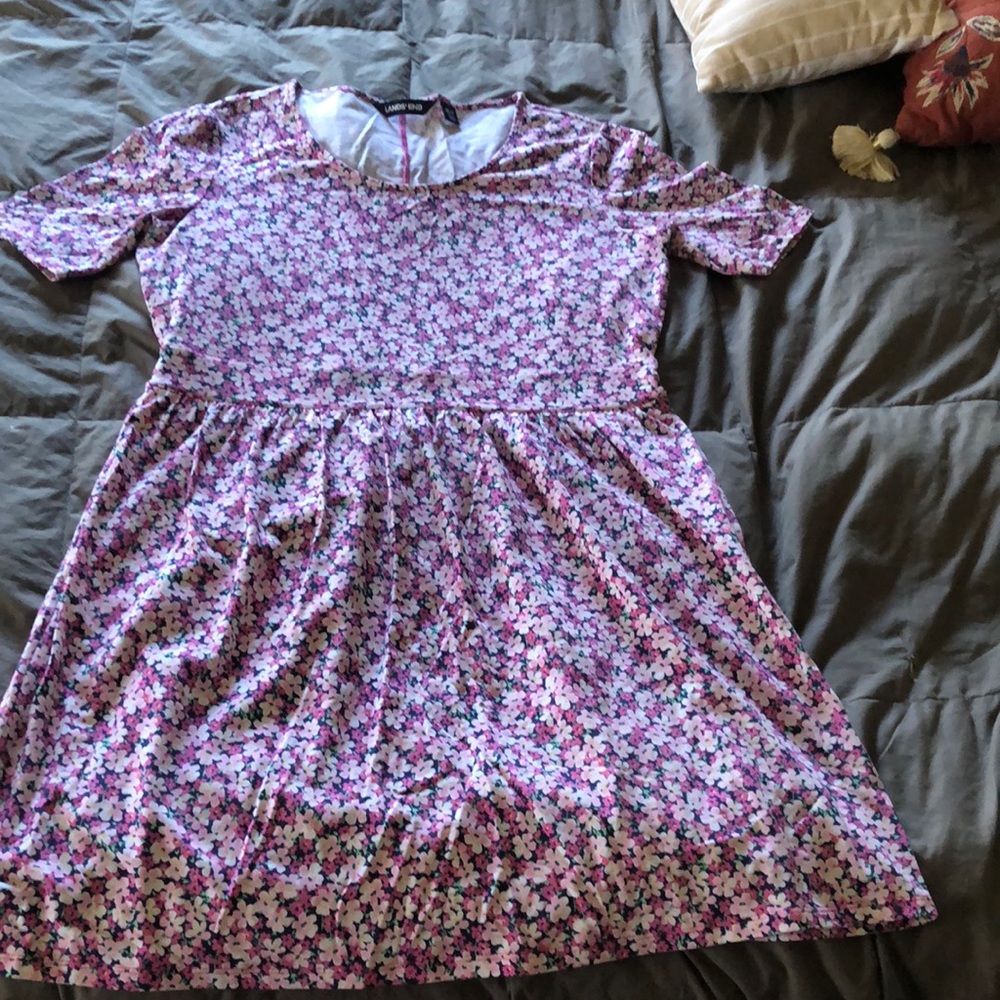 Lands’ End floral dress